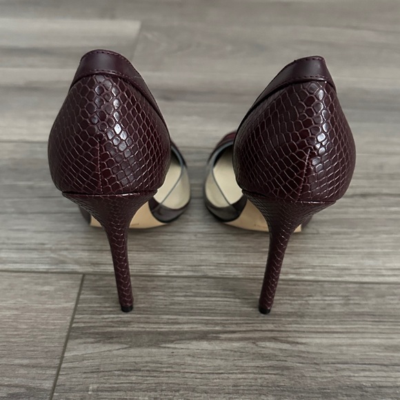 NEW in Box Nine West Behave Burgundy Patent Heels - Picture 7 of 10